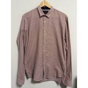 Scotch & Soda Men's Dress Button Shirt Slim Long Sleeve 100% Cotton Large